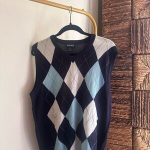 Argyle Knit Vest